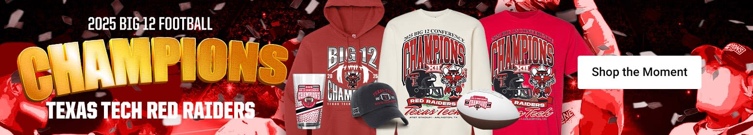 2025 Big 12 Champions | Shop Texas Tech Red Raiders